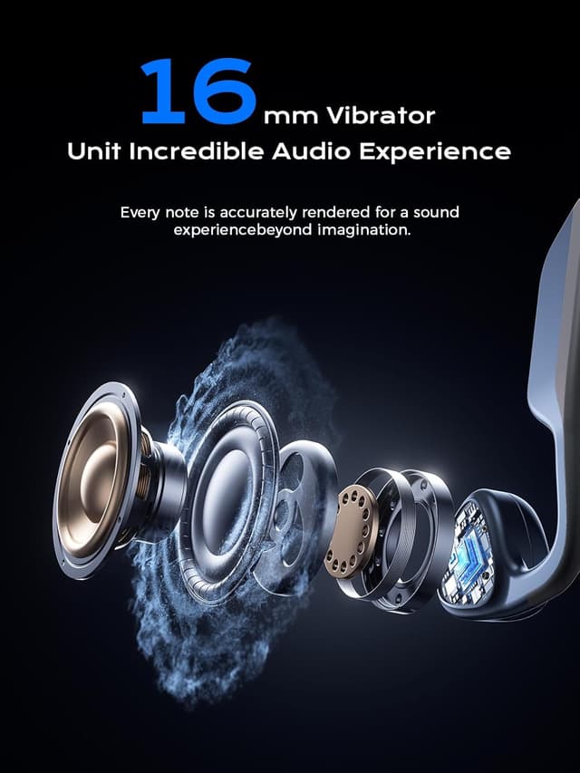 Detalle 1 de Bone conduction open-ear Bluetooth 5.3 headphones