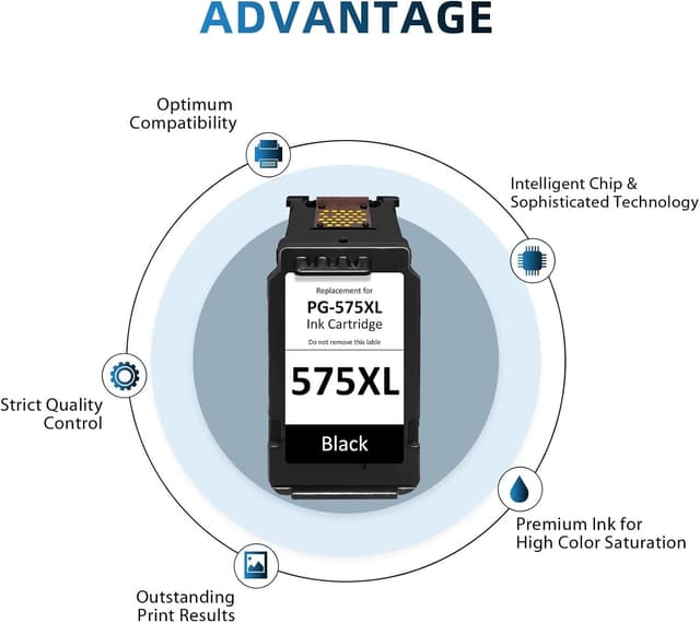 Detalle 2 de PG-575XL Schwarz Druckerpatrone 450 Seiten 🖨