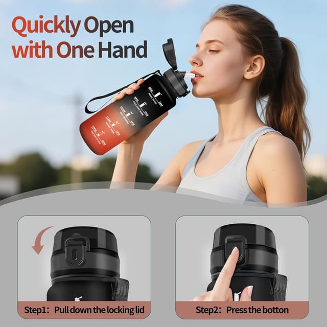 Detalle de Mulbijeo Borraccia 1 litro con cannuccia