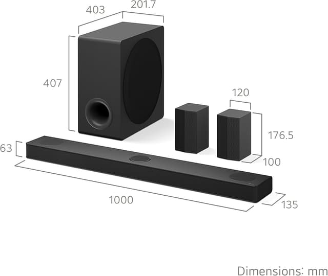 Detalle 2 de LG Home Cinema Soundbar US80TR with Dolby Atmos and included rear speakers