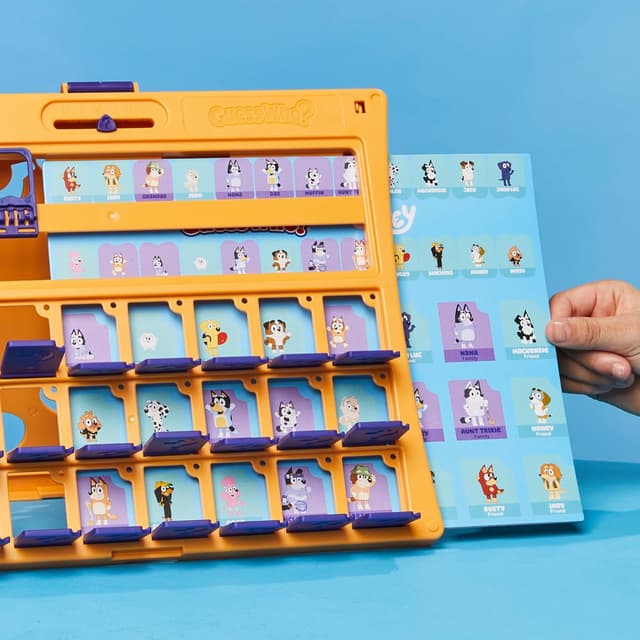 Detalle de Hasbro Gaming Guess Who? Bluey Edition (Bluey Characters & Objects) Board Game for Kids, 2 Players, Travel Friendly, Ages 6+