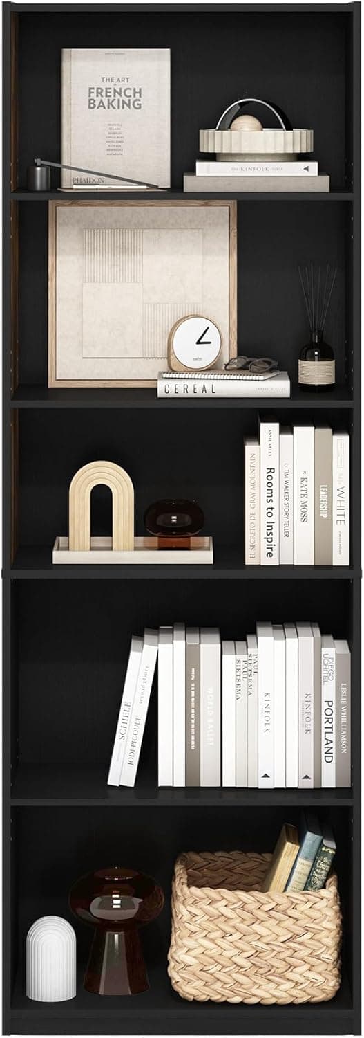 Detalle 2 de Furinno Gehry Libreria 5 ripiani 71,4 in