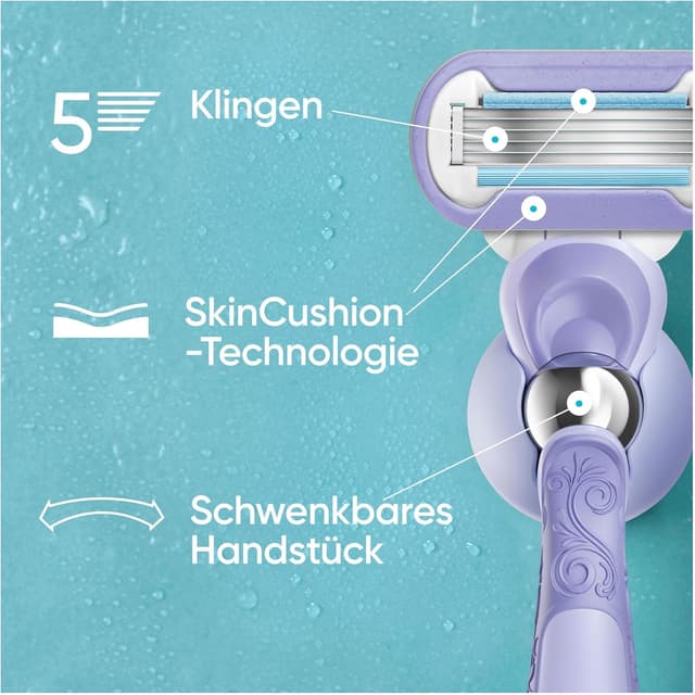 Detalle de Gillette Venus Extra Smooth Swirl Rasierer 9 Klingen