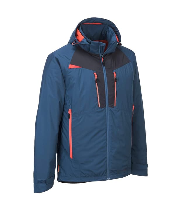 Detalle de Manteau Portwest Homme DX460 Bleu Métro, doublé et rembourré (XL EU)