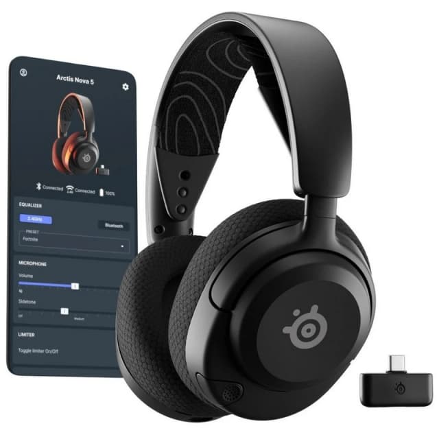 Detalle de Steelseries Arctis Nova 5 Auriculares gaming inalámbricos negros