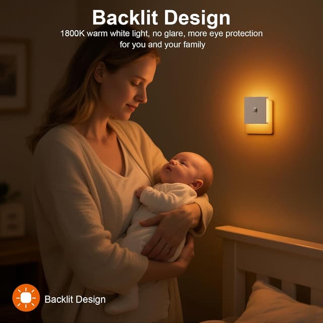 Thumbnail 3 de Feliigo Nachtlicht Steckdose Bewegungsmelder 2er Set