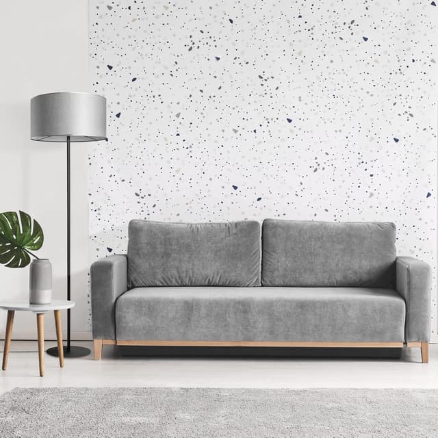 Detalle 2 de Paco Home Stehlampe mit Stoffschirm E27