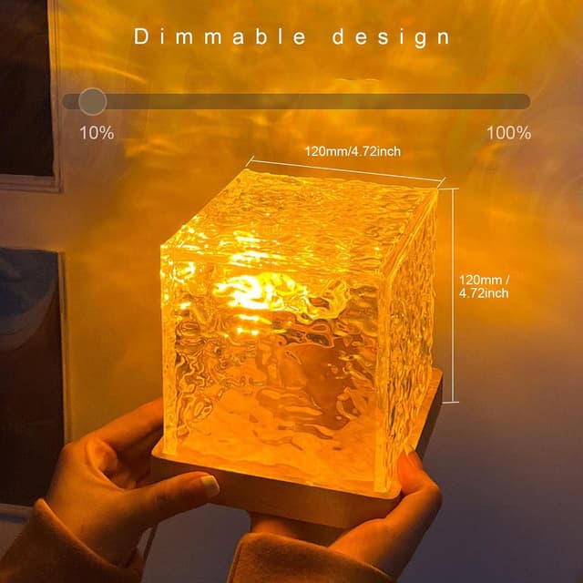 Thumbnail 2 de GY Wave Lamp Cubo 🌊 Proyector Oceanía y Galaxia, Luz Nocturna