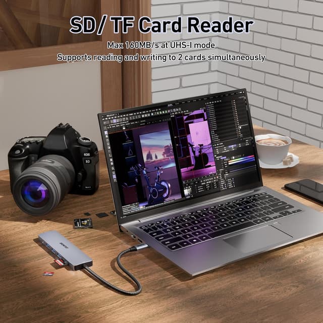 Thumbnail 4 de BENFEI USB C HUB 7in1 100W Power Delivery