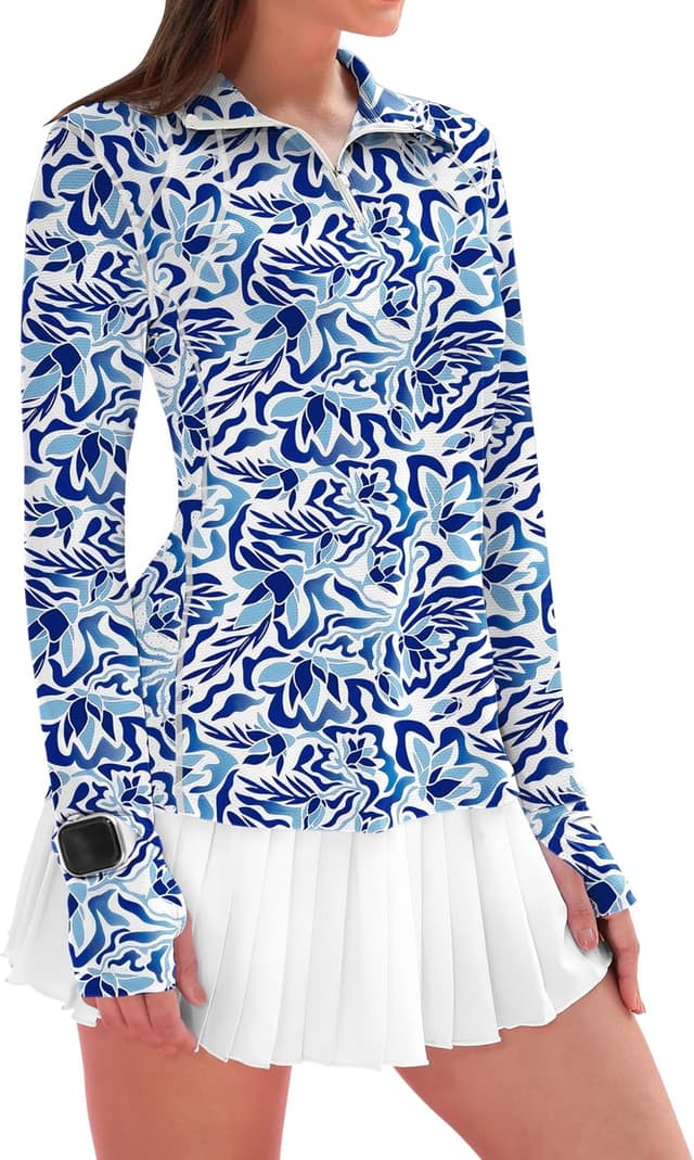 Thumbnail 6 de IECCP Women’s Long Sleeve Golf Shirt (1/4 Zip) with UPF 50+ Sun Protection