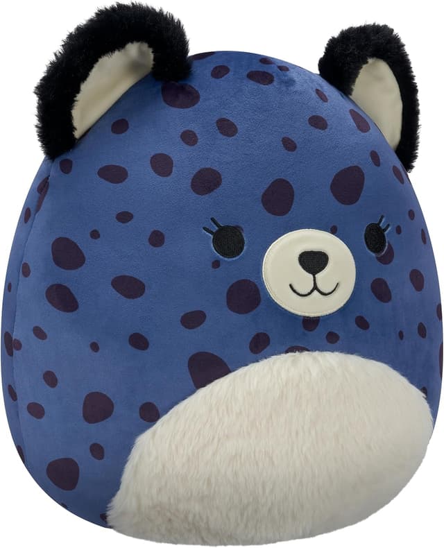 Detalle 2 de Squishmallows Original 12in Spotts the Navy Blue Cheetah Official Jazwares Plush