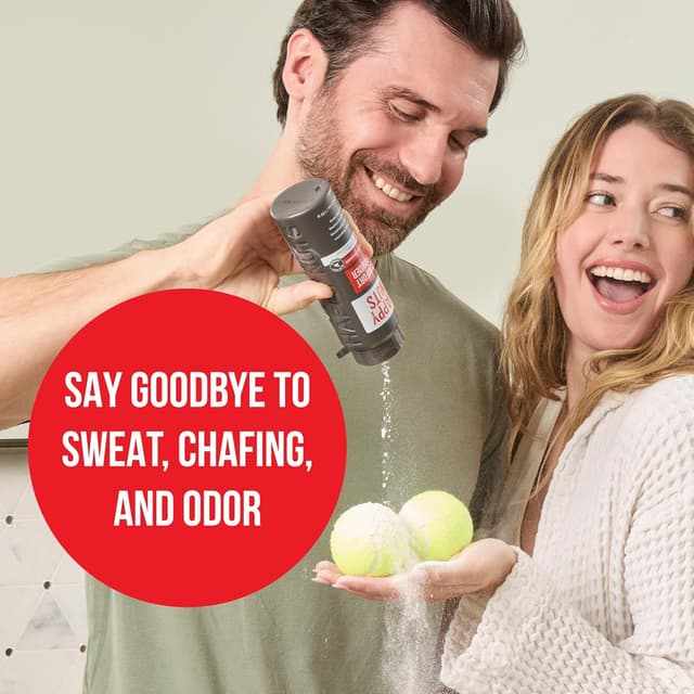 Detalle de Happy Nuts Comfort Powder Deodorant for Men (Aluminum-Free) – Anti-Chafing, Sweat & Odor Control, Original Scent, 6 oz