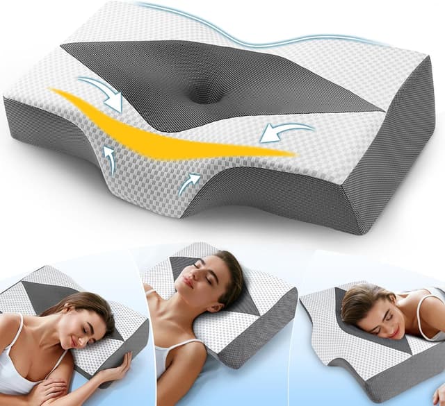 Detalle de Hydomi Memory Foam Cervical Pillow for Neck Pain