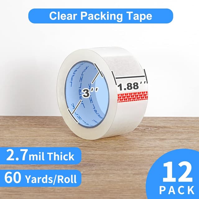 Detalle 2 de JARLINK Clear Packing Tape 720yd