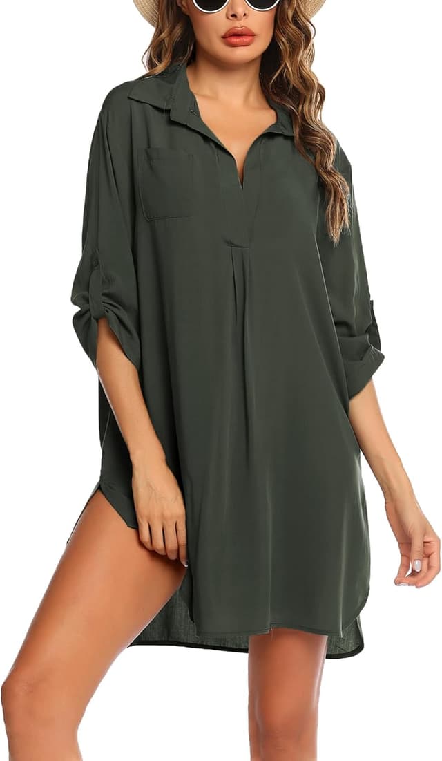 Thumbnail 6 de Ekouaer cover up de plage femme