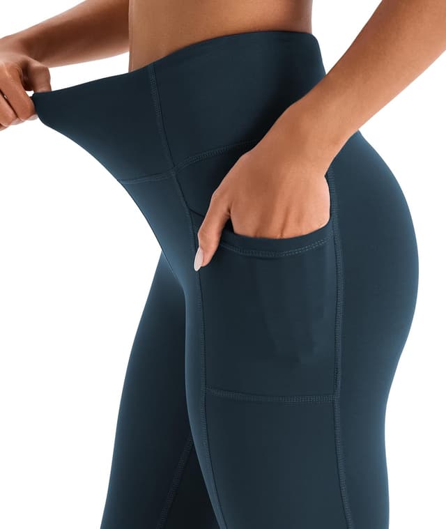 Detalle 2 de JOYSPELS Women’s Fleece Lined Thermal Leggings with Pockets (High Waist)