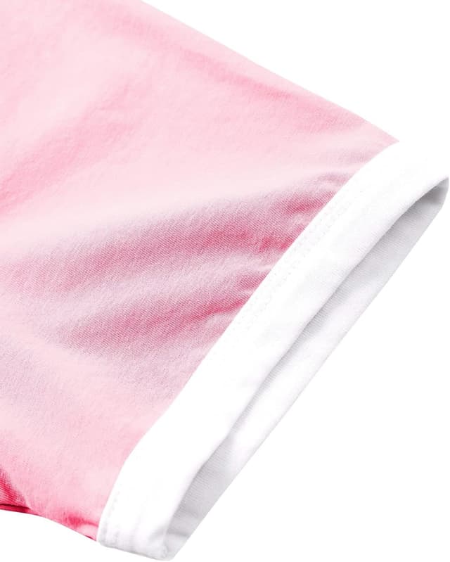 Detalle de Dresswel women’s peace dove feather graphic print crew neck T-shirt (cotton blend)