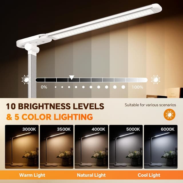 Detalle 1 de Lampe de Bureau LED 10 niveaux
