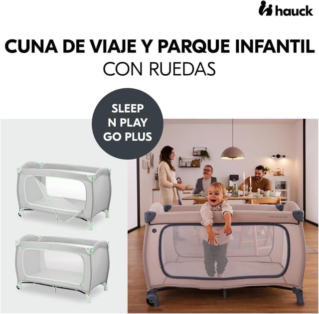 Thumbnail 1 de Hauck Sleep N Play Go Plus Cuna de Viaje con Ruedas 🚼