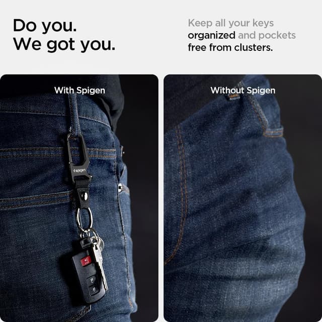 Thumbnail 2 de Spigen Llavero Mosquetón Negro 1 Pieza