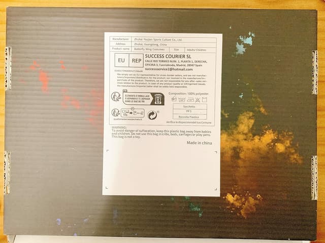 Thumbnail 6 de Sundonix Fasching Schmetterling Umhang 168x138 cm 🎭