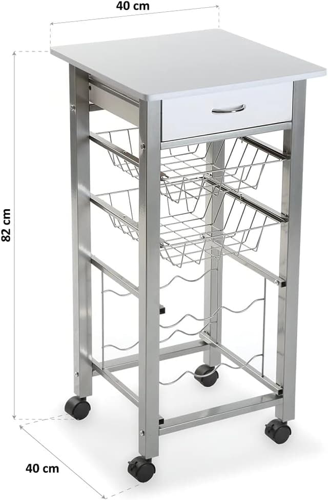 Thumbnail 4 de Versa Leicester Carro de Cocina Móvil 🍽️ Almacenaje Elegante