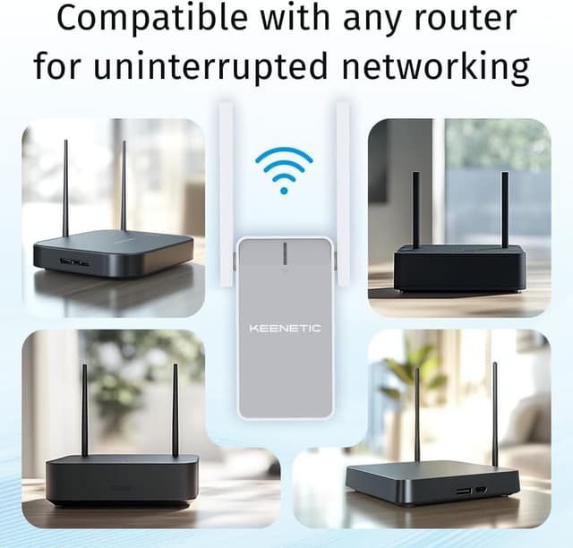 Detalle 2 de Keenetic Buddy 4 Wi-Fi N300, Extensor Malla con Ethernet 🌐