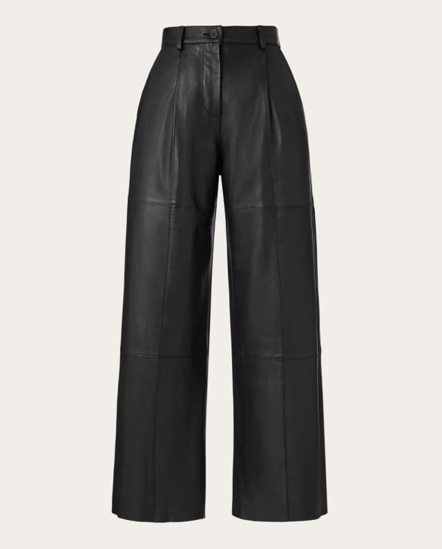 Imagen de P.A.R.O.S.H Pantalón recto de piel en OfertitasTOP