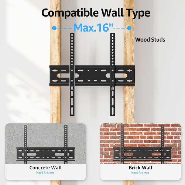 Thumbnail 4 de MOUNTUP EU0082-F TV Wandhalterung 23 mm