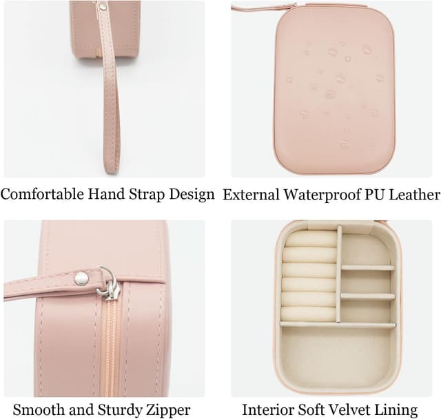 Thumbnail 2 de Boxudeli Joyero de viaje pequeño Rosa