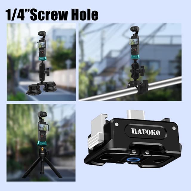 Thumbnail 4 de HAFOKO Osmo Pocket 3 charging base adapter for tripod