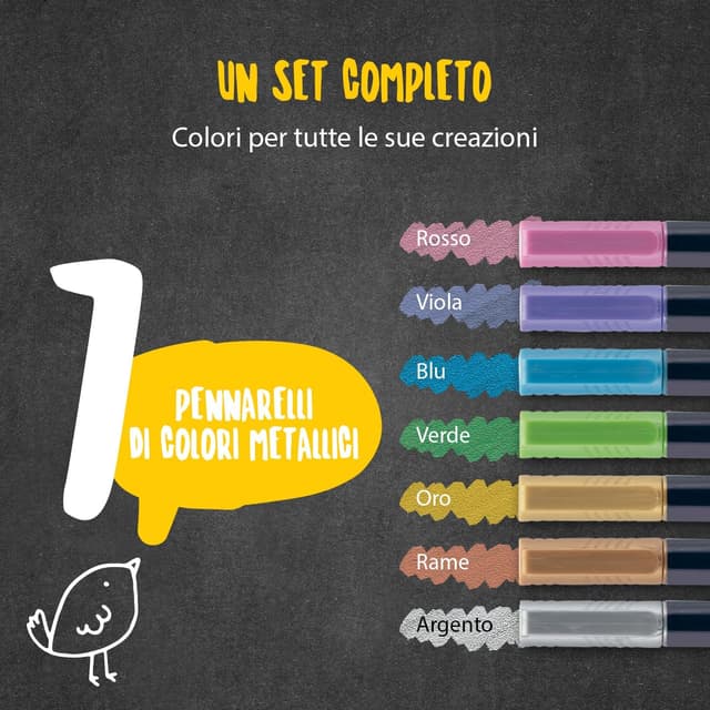 Thumbnail 3 de SECURIT Set 7 pennarelli gesso liquido 1-2mm 🎨