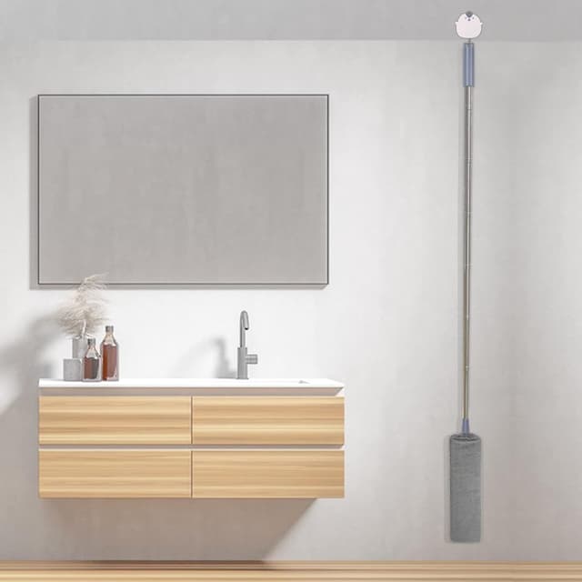 Thumbnail 6 de Gigmeta spazzolino telescopico per polvere con microfibra e manico in acciaio inox