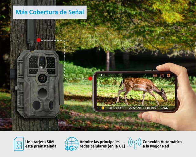 Detalle 2 de GardePro X50 Cámara de caza 32 MP, 1296p