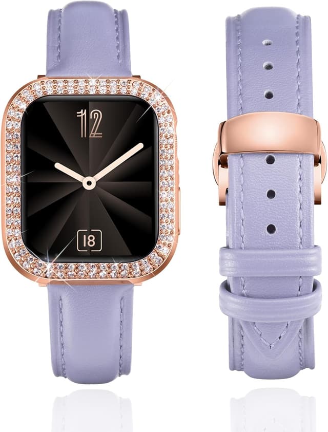 Detalle de Leather strap for Apple Watch 46mm