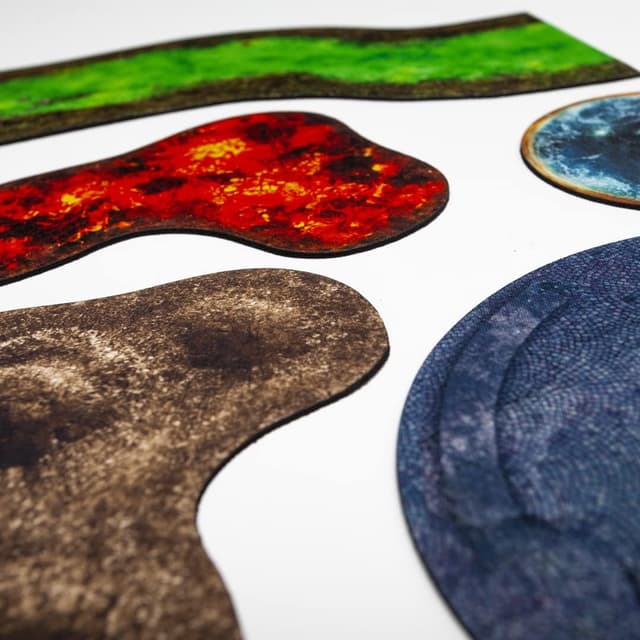 Detalle 2 de Zones en caoutchouc 7,6 pouces pour Warhammer 40k