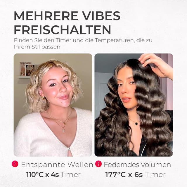 Thumbnail 3 de TYMO ROVY Welleneisen 32 mm Lockenstab für große Locken 🎀