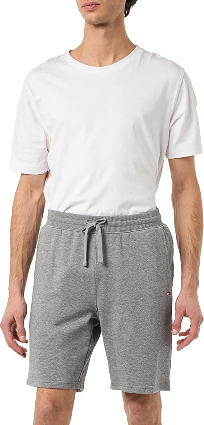 Detalle de Tommy Hilfiger Sweatshorts hombre algodón talla S gris
