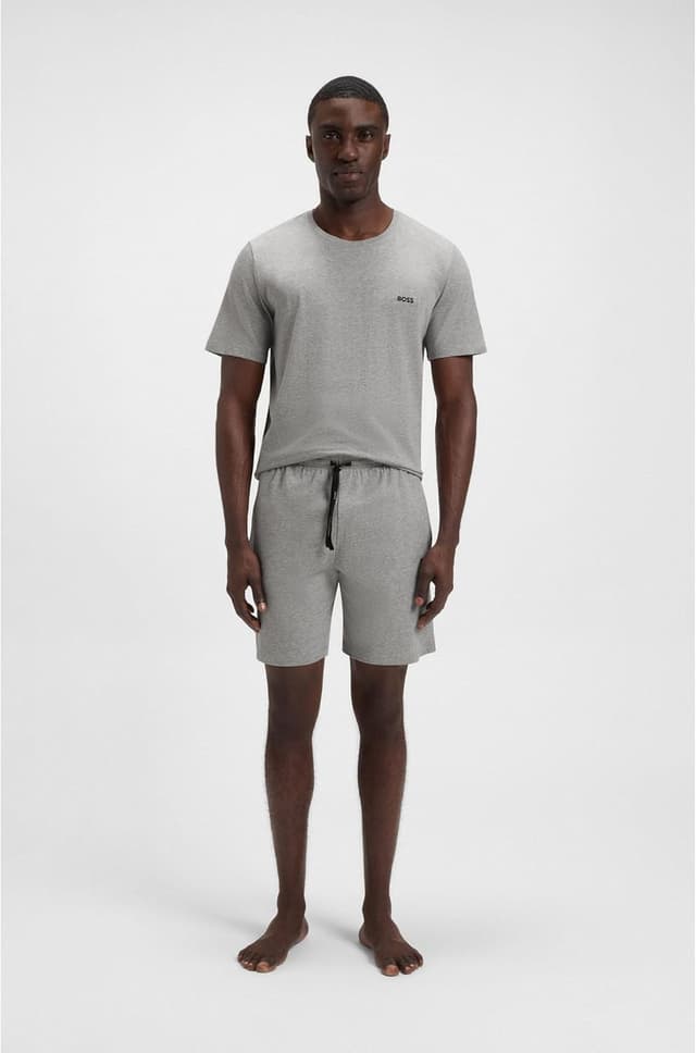 Detalle de BOSS Homme Mix&Match Short CW en coton stretch à logo brodé