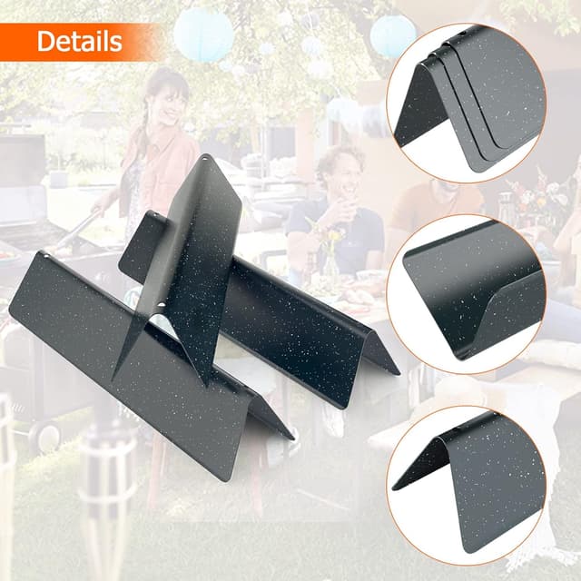 Detalle 2 de Barres Flavorizer 7635 en acier inoxydable Coisien pour barbecue à gaz Weber Spirit 200 (E210/E220, façade de commande)