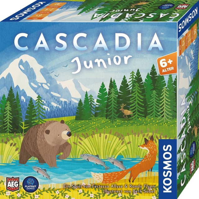 Detalle de Kosmos Cascadia Junior 684884 « Jeu de l’année » 2022 – jeu de ponte pour enfants dès 6 ans (1 à 4 joueurs)