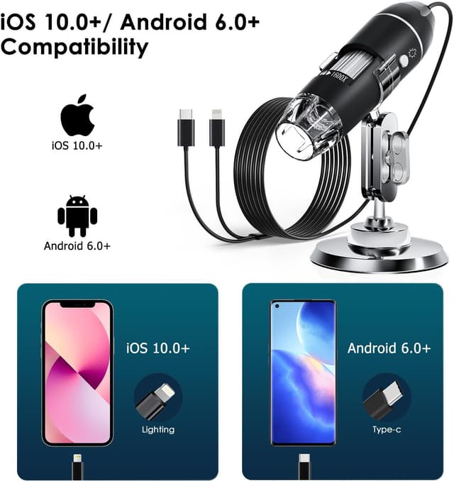 Thumbnail 1 de SKYBASIC microscopio digitale 50x-1600x