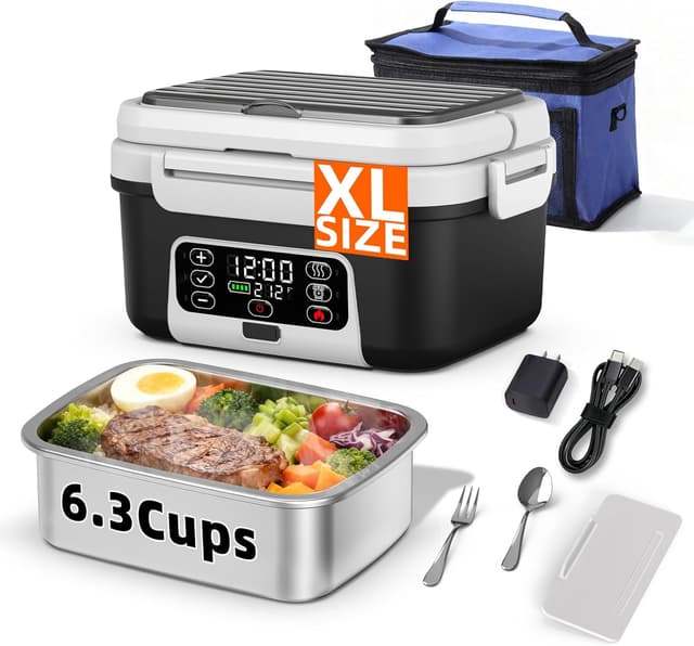 Detalle de XL Cordless Heated Lunch Box 1.5L 🍱