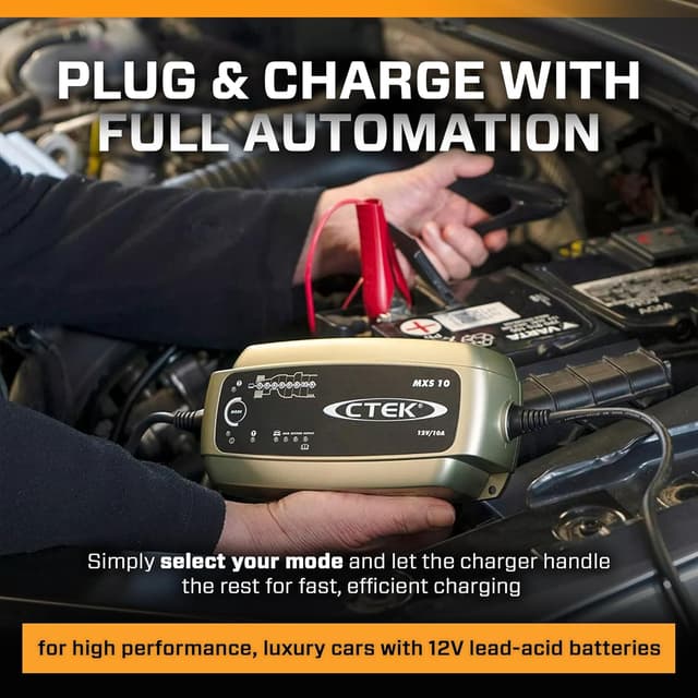 Detalle 2 de CTEK Multi MXS 10 10A 12V 8-Stage Battery Charger Conditioner (Sky/Black)