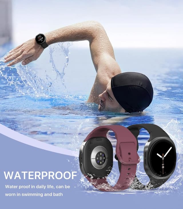 Thumbnail 6 de TiMOVO 6-Pack Sport Bands for Samsung Galaxy Watch 8 (40mm/44mm) & 8 Classic (46mm) – Soft Silicone Replacement Straps