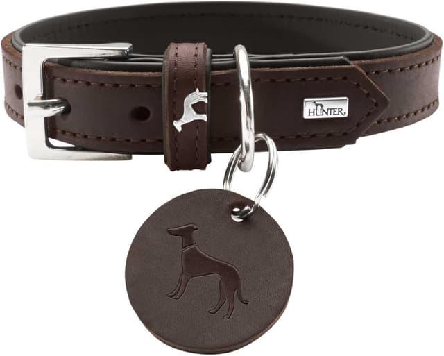 Thumbnail 5 de Hunter Larvik Hundehalsband Leder Schwarz 35–42 cm