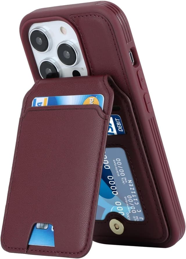 Detalle 2 de Zouzt iPhone 15 Pro wallet case, 2 in 1