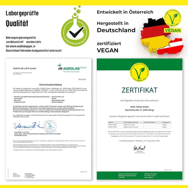 Thumbnail 4 de Vegan Kids All-in-One Multivitamin-Komplex für Kinder (120 Kapseln)