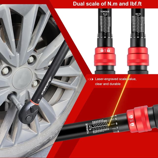 Thumbnail 4 de ATsafepro 1/2" Drive Torque Wrench 20–230 Nm