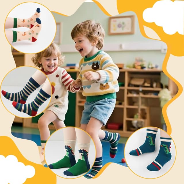 Detalle 2 de Calzini bambino cotone ZYUPHY 10 paia